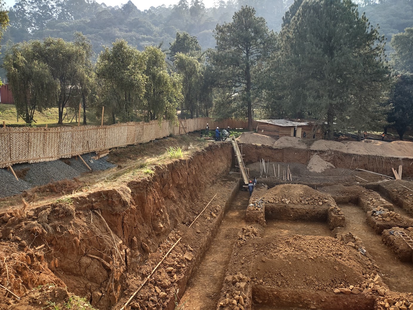 January 2023: Excavations for the bunker foundations are completed