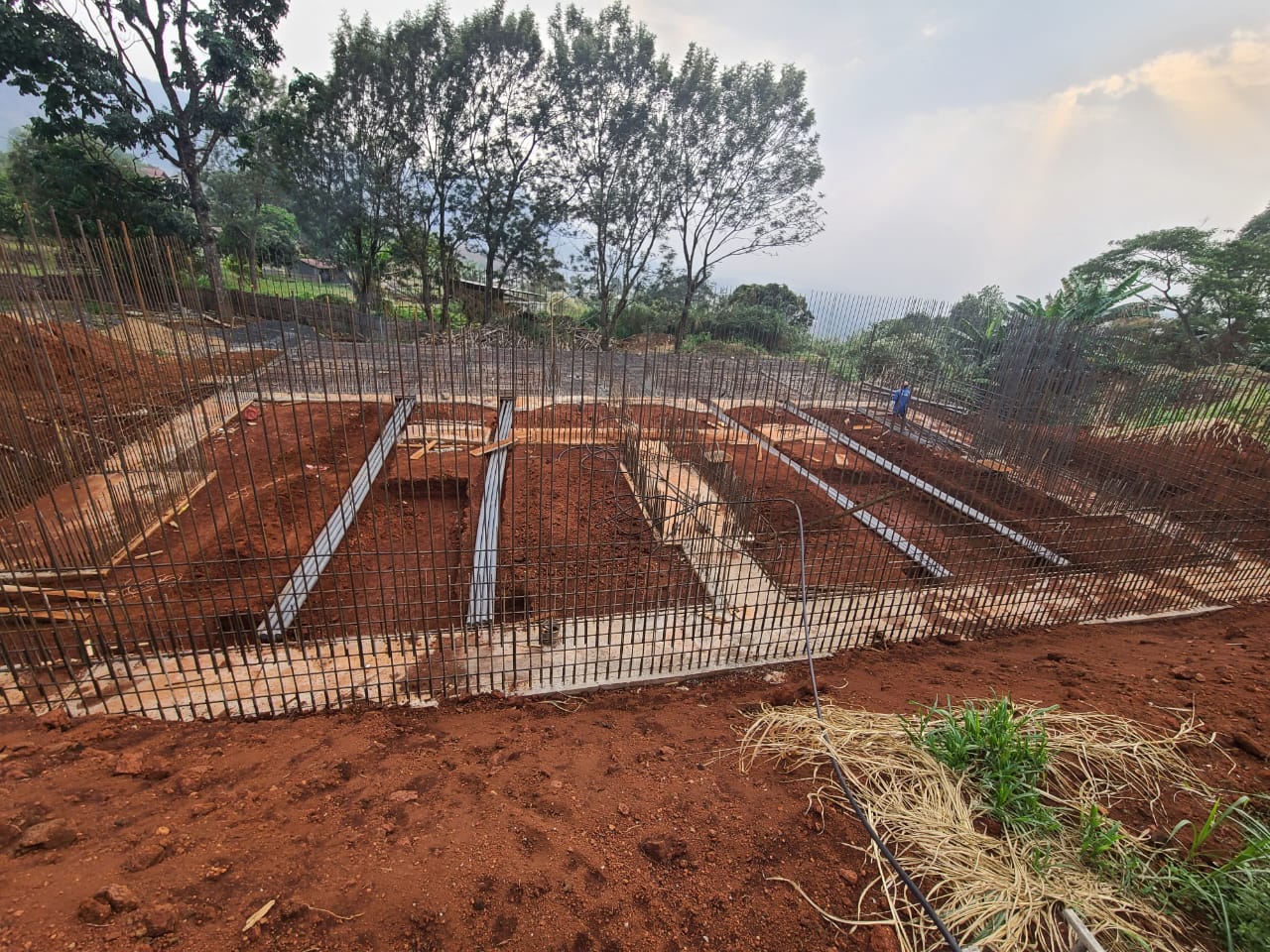 March 2024: Ductwork is placed from the treatment room to the control area.