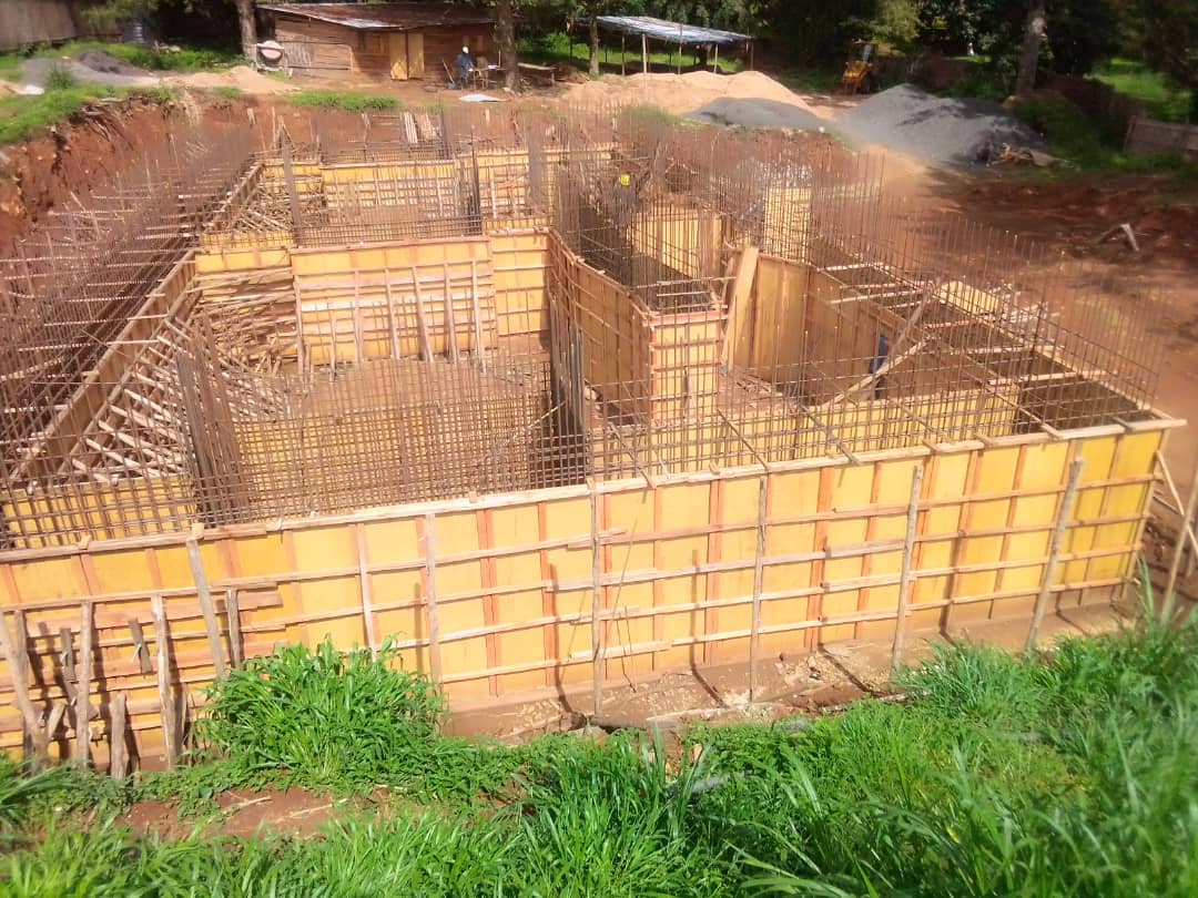 May 2023: Foundation formwork is constructed